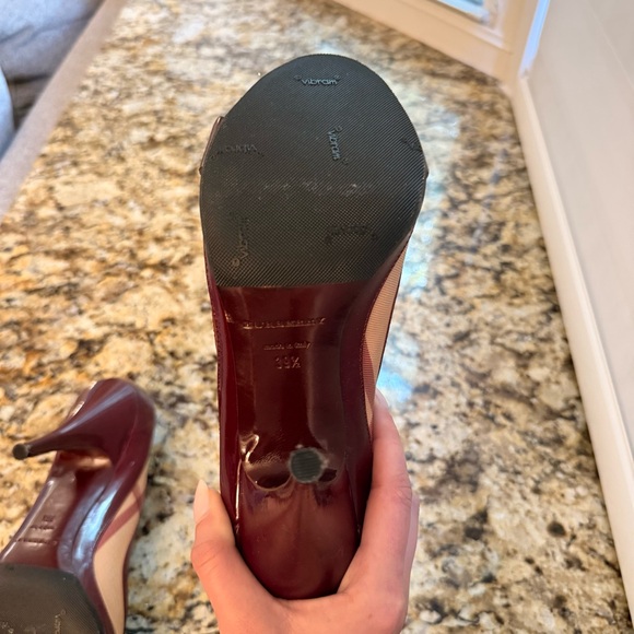 Burberry Open Toe Buckle Pumps - Picture 9 of 11